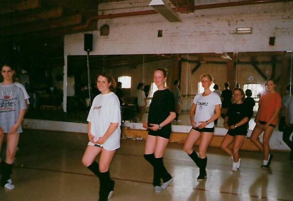 Üben der Ausgangsposition in der Reihe