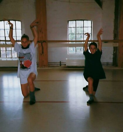 Ausfallschritte werden geübt